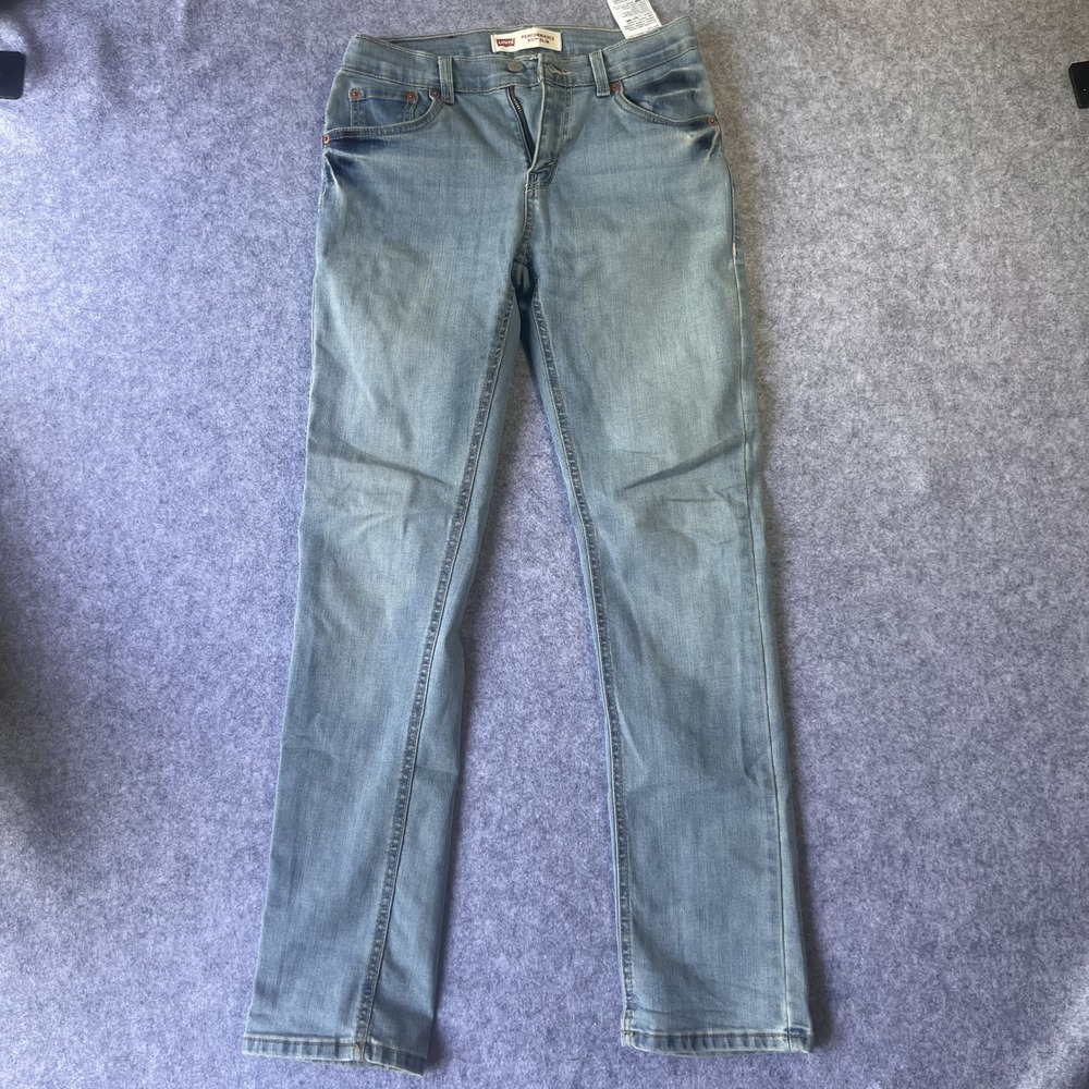 Levi's‎ Performance 511 Slim Jeans 16 Regular Light Blue Stretch Denim
